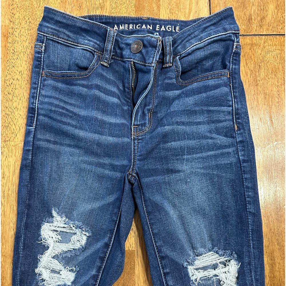 EUC AE Next Level Stretch Hi Rise Jegging Women’s size 2 short